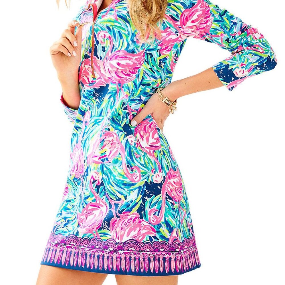 EUC Lilly Pulitzer Flamenco Beach Skipper Dress